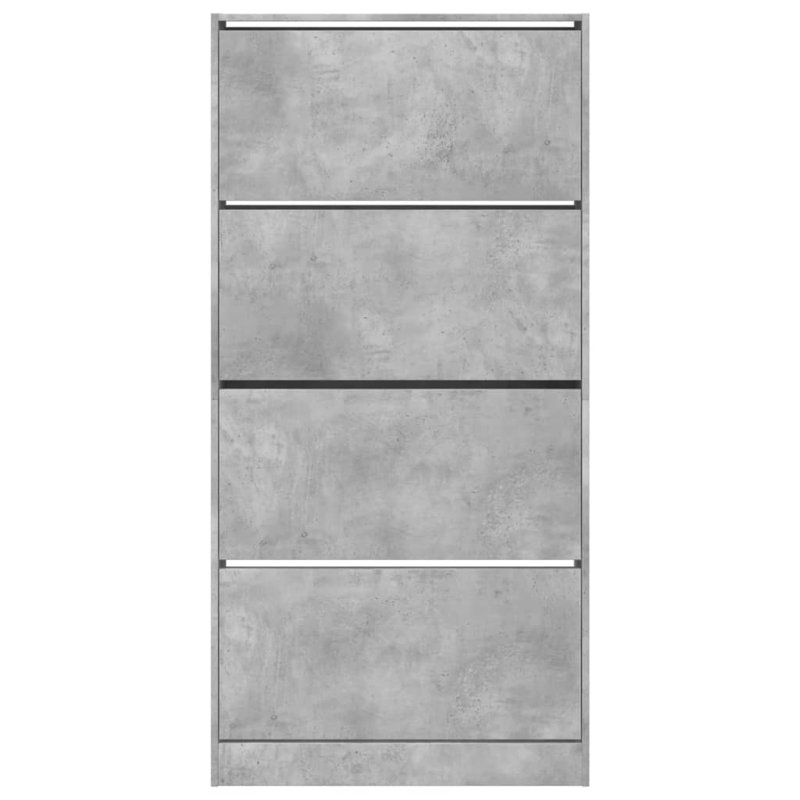 12 Pair Shoe Storage Cabinet, Concrete Grey