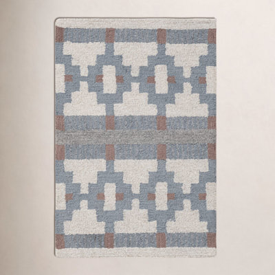 Elsey Hand-Tufted Geometric Wool Rug