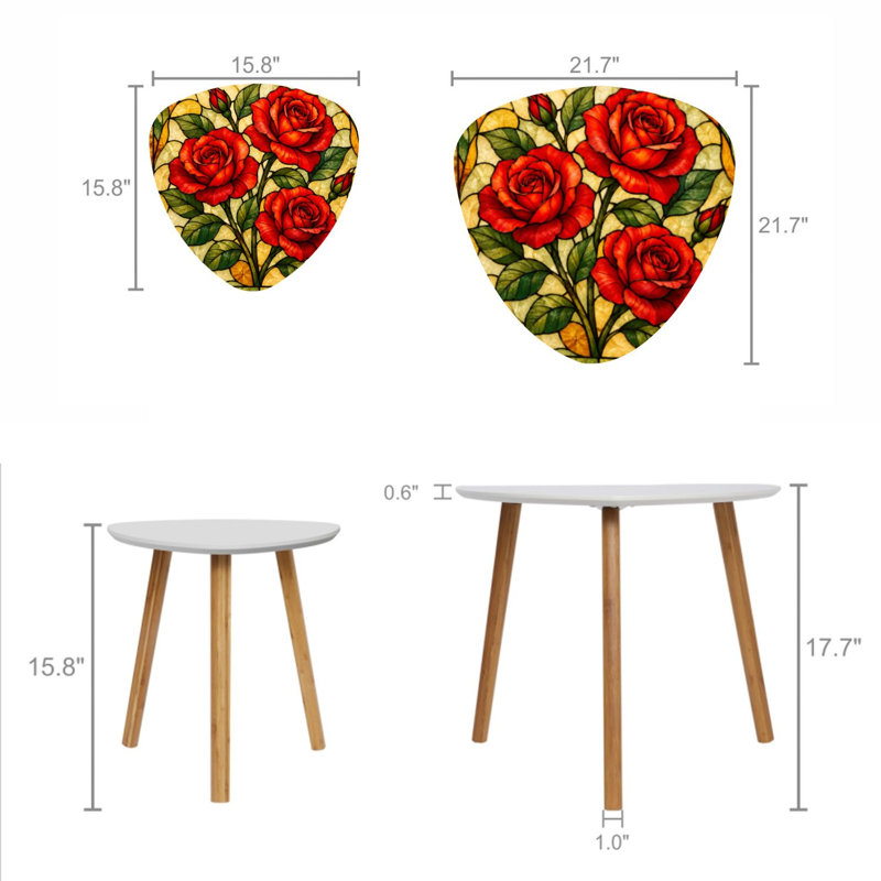 Ensemble de 2 tables gigognes Triangle