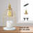 Candle Warmer Lamp, Auto Shut Off And Brightness Heat Level Control With Timer And Dimmable Switch, Top-Down Candle Melting With Marble Base And 2 Bulbs(Gold)
