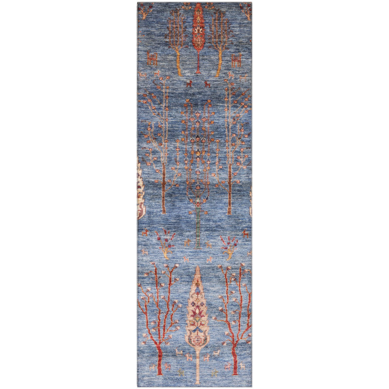 Premium Machine Washable Tara AMF1922 Floral Rug, Runner 2'3" x 7'6"