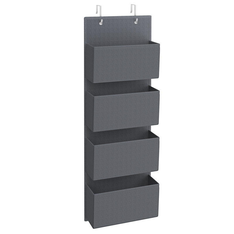 33.5x12x100cm Fabric Hanging Organiser, Grey