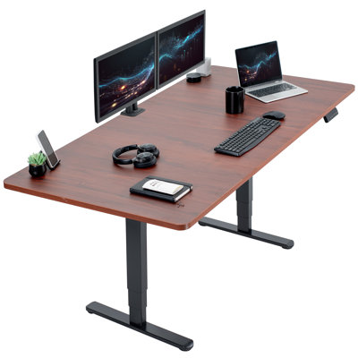 Bureau électrique à moteur simple VIVO avec contrôleur de mémoire à bouton-poussoir