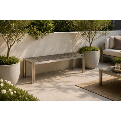 Alynne Aluminum Outdoor Bench
