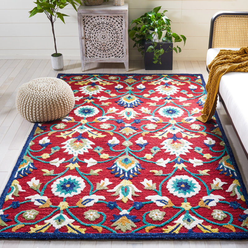 Tapis oriental en laine touffeté à la main 0,8 po Jophy, Rectangle de 5 pi x 8 pi