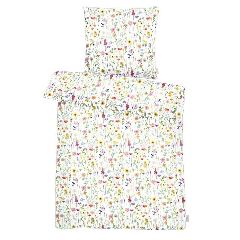 East Urban Home Cotton Floral Duvet Cover Set with Pillowcases