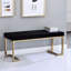 Banc avec base en C en métal