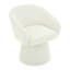 Fauteuil pivotant beige en velours côtelé 360 avec support ergonomique pour la lecture dans la chambre à coucher ou le bureau de détente, largeur de siège de 19,00 po.