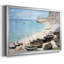 Bateaux sur la plage à Etretat - reproduction de photo sur toile-95888190-95888191