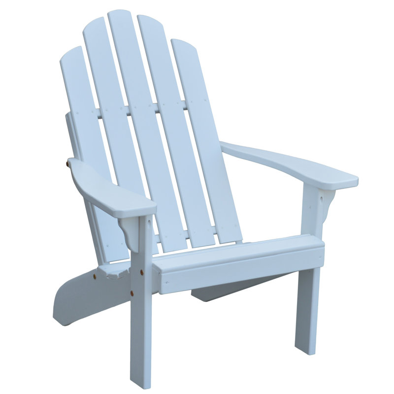Urich Outdoor Adirondack Chair, White