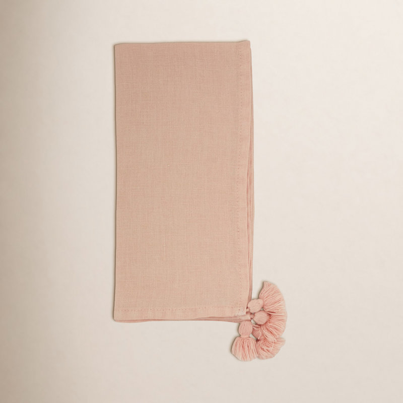 Ensemble de serviettes de table 4 pièces, Rose