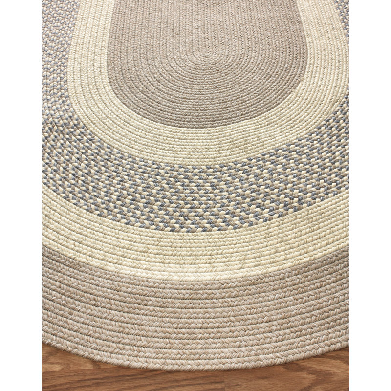 Geometric Indoor / Outdoor Rug, Oval 5' x 8'
