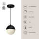 Monae Single Light Glass Dimmable LED Pendant