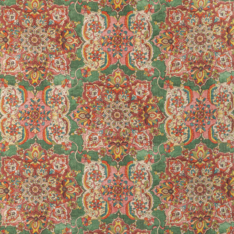 Granada Print Fabric, Jewel