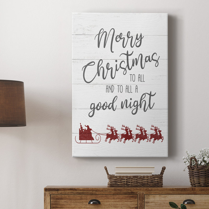 Goodnight Sleigh - galerie sur mesure, H 12 po x l 8 po