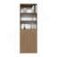 Bibliothèque 2 portes avec tablettes supérieures