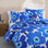 Marimekko Unikko Blue Cotton Reversible Comforter Set