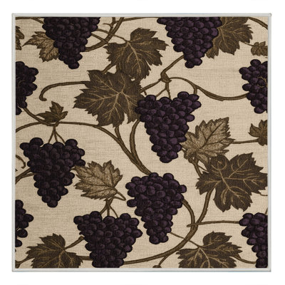 Washable Grape Delaware Fruits Area Rug
