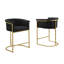 Tabouret de bar et chaises à hauteur comptoir avec revêtement en tissu Boucle et base chromée-265404818-265404780-204015074