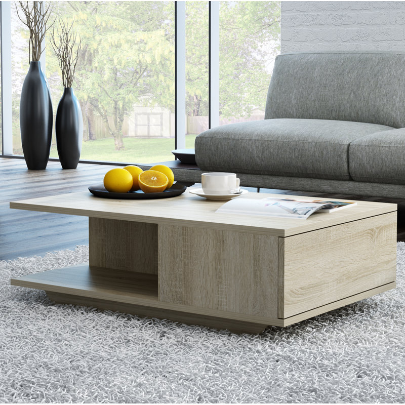 Theresa Coffee Table with Storage, Grey