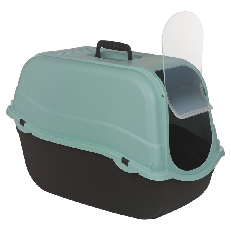 Plastic Litter Box Enclosure, Blue Top