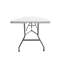 Table pliante moderne en granit de 6 pi avec poignée facile à transporter