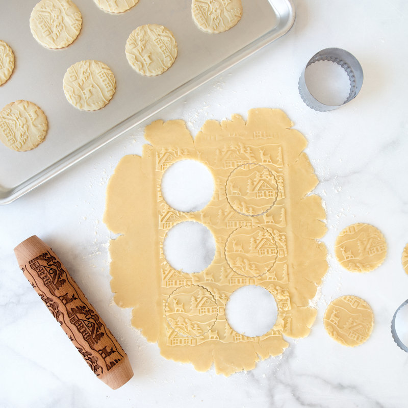 Nordic Ware Woodland Cottage Embossing Rolling Pin