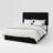 Modern Corduroy Fully Upholstered Platform Bed With Headboard, No-Dust Design, No Box Spring Needed-834050959-834050955