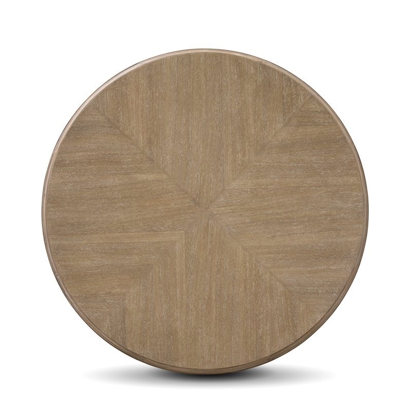 Cotswold Round Dining Table, Whitewash, Driftwood