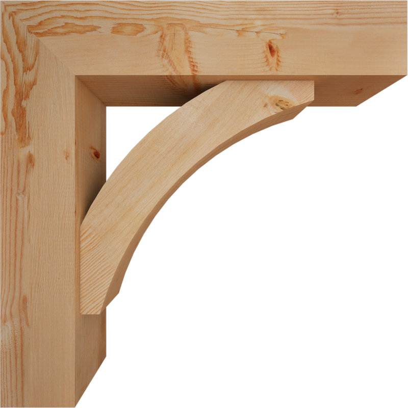 Support de bloc Thorton avec entretoise décalée, 30 x 30, Sapin Douglas de l 7 1/2 (lisse)