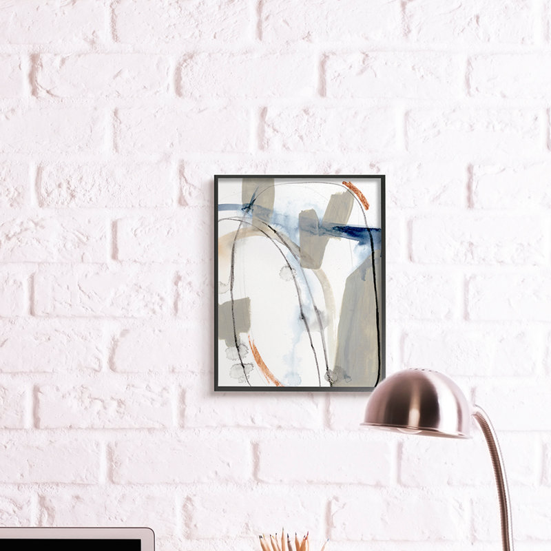 «Sabine Inspired Abstract Design Expressive Organic Shapes» par Victoria Barnes - peinture sur toile, H 20 po x l 16 po