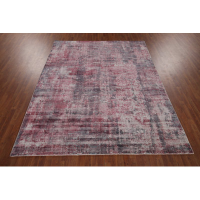 Tapis unique rouge 9 pi 9 po x 7 pi 11 po One-of-a-Kind