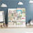 Kids Bookshelf and Toy Storage Organizer, Multifunctional 4 Tier Wooden Kids Book Shelf with  Bookcase Display Stand