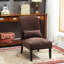 Fauteuil d'appoint contemporain sans accoudoirs avec coussin Pisano, conçu pour le confort et le style de tout espace de vie-301844416