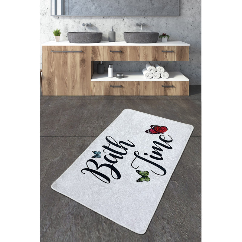 Luxueux tapis de bain antidérapant de 31,5 po x 39,4 po | 100% polyester, hauteur des poils de 0,4 pouce | Antibactérien et lavable, 20,5 oz / pied carré | Parfait pour les salles de bain modernes, design doux et durable, facile d'entretien