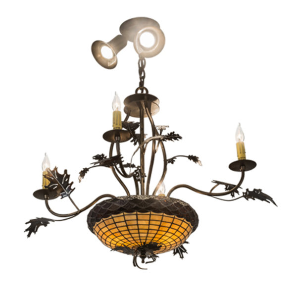 Meyda Lighting Greenbriar Oak 9 - Light Chandelier 