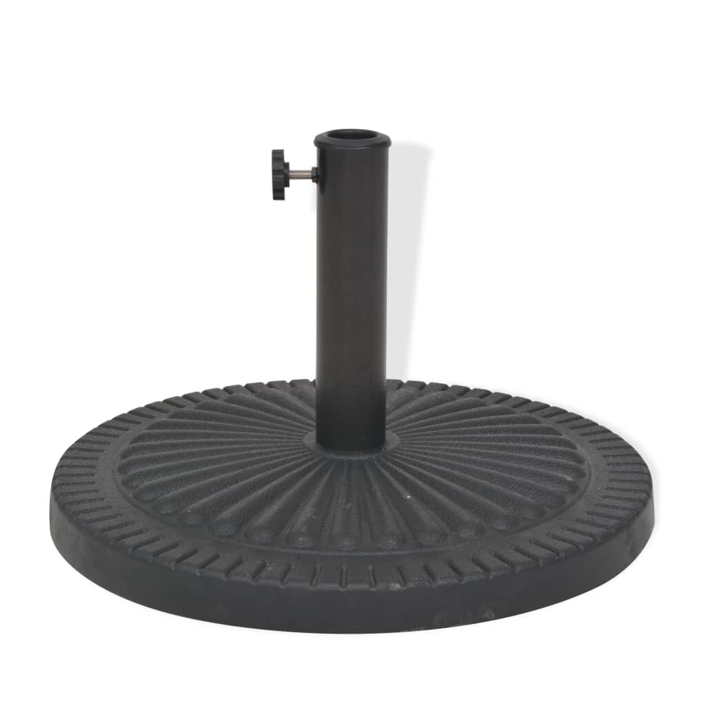 Alcott Hill® Vidaxl Parasol Base Resin Round Black 30.9 Lb 