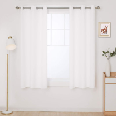 Thermal Insulated Room Darkening Grommet Curtain Panels (Set of 4)