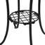 Table d'appoint de patio avec tablette