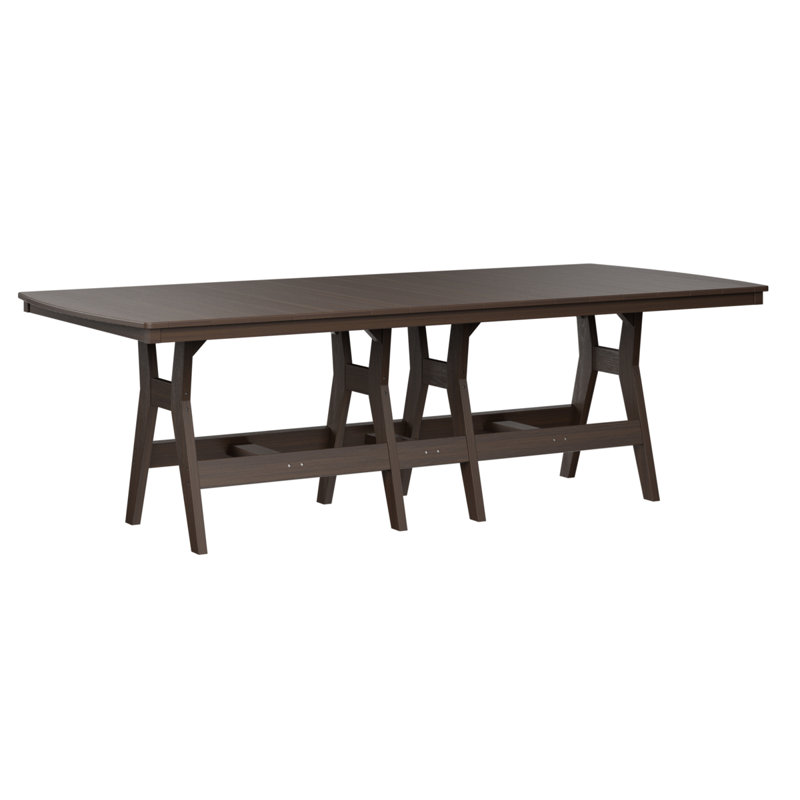 Harbor Outdoor 96″ Rectangular Bar Table, Brazilian Walnut