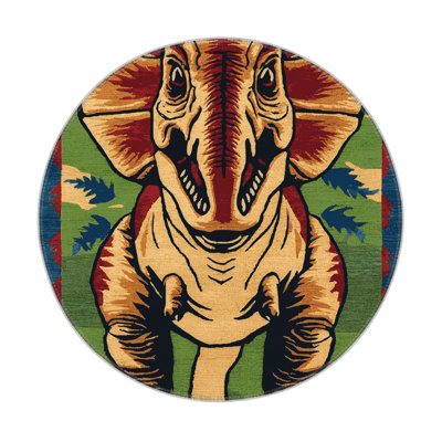 Tapis intérieur et extérieur mauve Dinosaurs