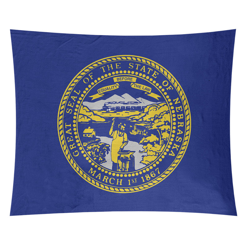 Tapisserie drapeau nebraska Enrik, Intérieur, H 71 po x l 83,5 po