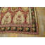 Remarquable couleur de fond rouge-rubis avec bordure noire et motif médaillon / écusson antique de style Karabagh rond 9 pi 3 po