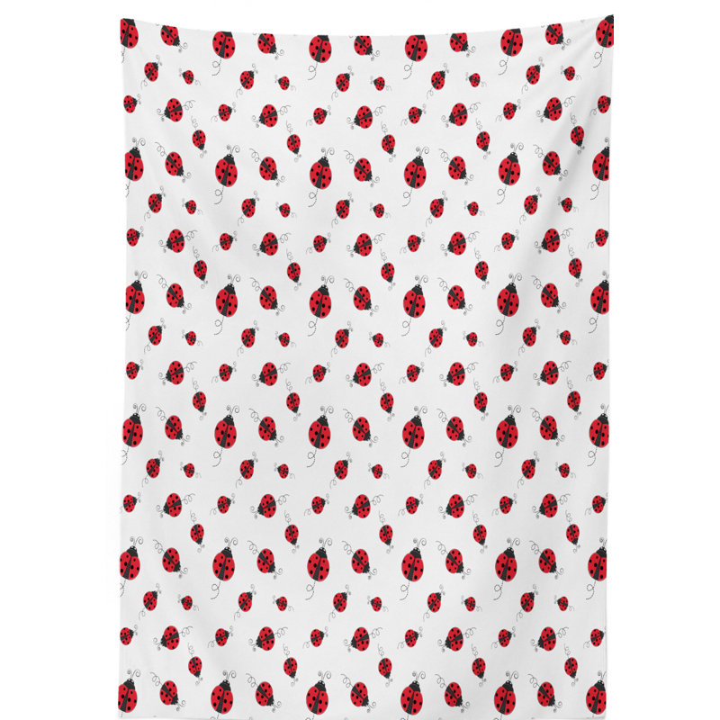Ladybugs Tablecloth, 70" L x 52" W