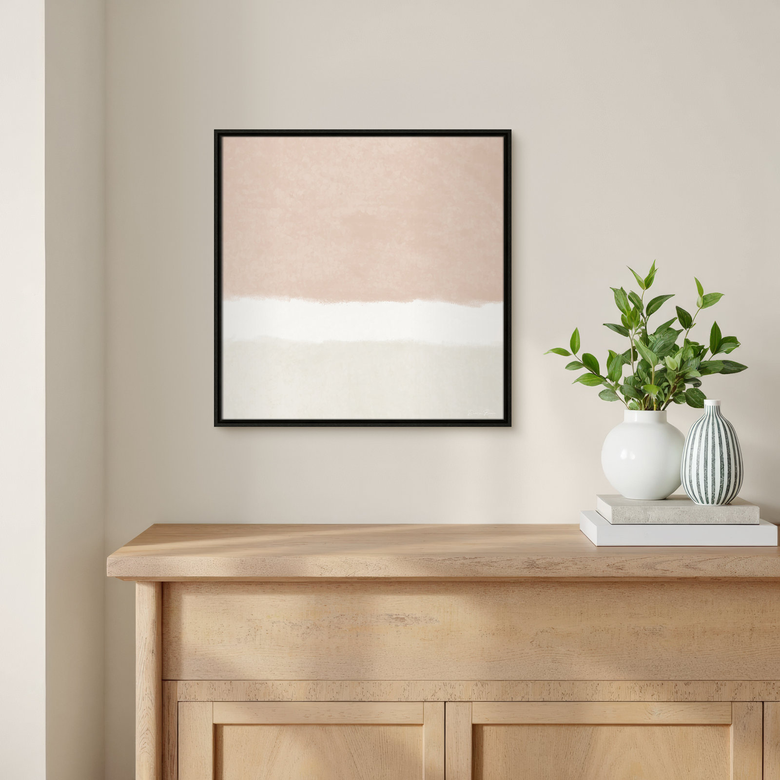 Willadeene "Slate 2" Print, 25.5" H x 25.5" W, Espresso Framed