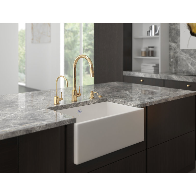 Holborn Pull-Down Single Handle Kitchen Faucet, Unlacquered Brass