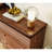 Retro Walnut Stainless Steel Buffet Table