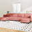 141.5'' 6 Seater Red Fabric With Movable , Pocket Springs And Construction U-shaped Breathable Arm Storage-1886704885