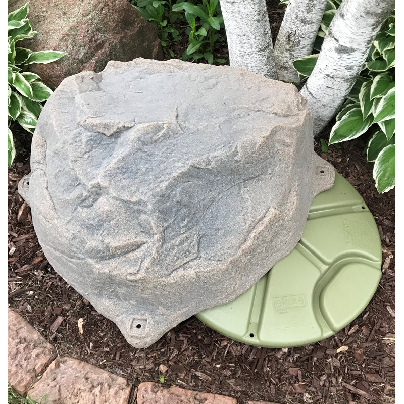 Ruggiero Plastic Abstract Garden Stone, Riverbed
