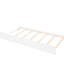 Lit de jour simple blanc avec lit gigogne escamotable, lit gigogne en bois massif, conçu pour l'espace Home Living